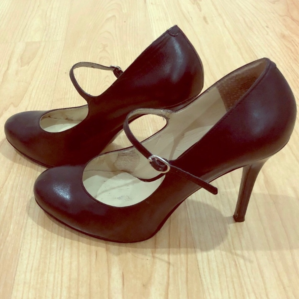 Black Nine West Mary Jane Pumps Size 7.5